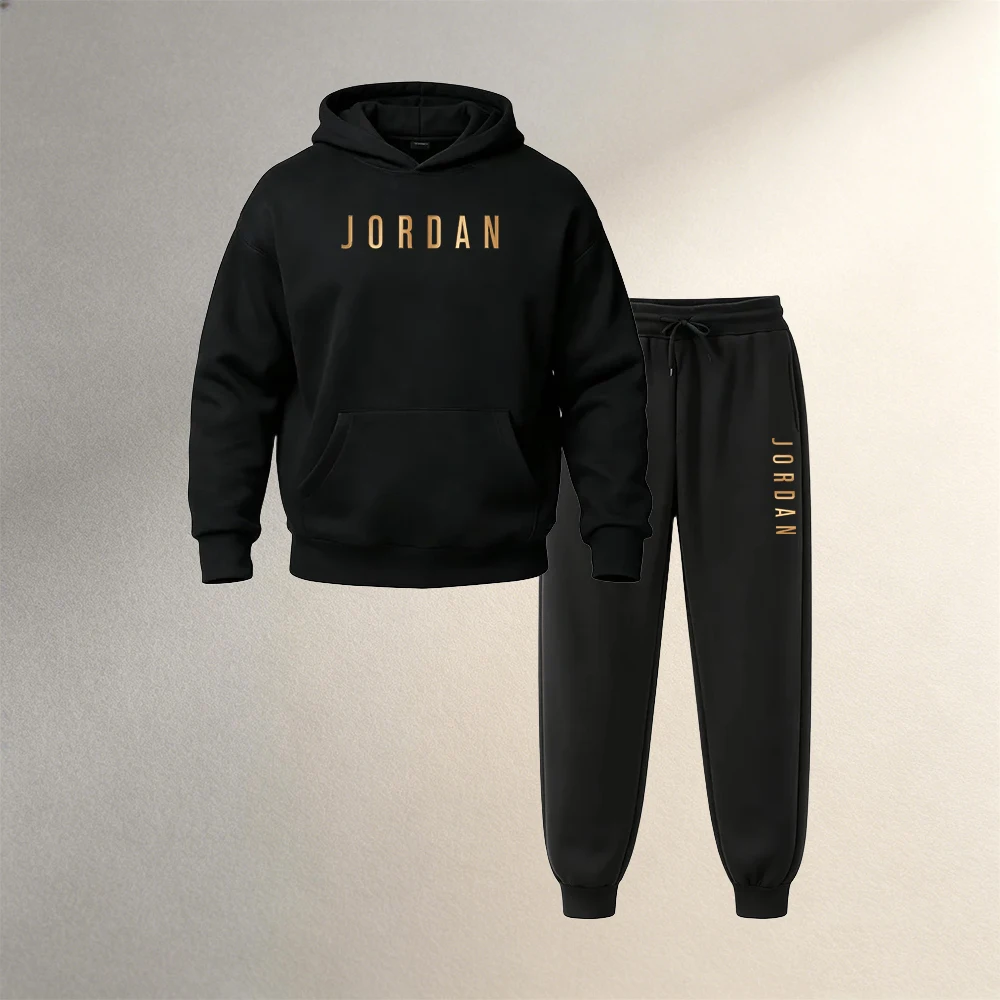 Winter Clothing Equipment - Erkek Giyim 2 Parça Kapüşonlu Sweatshirt