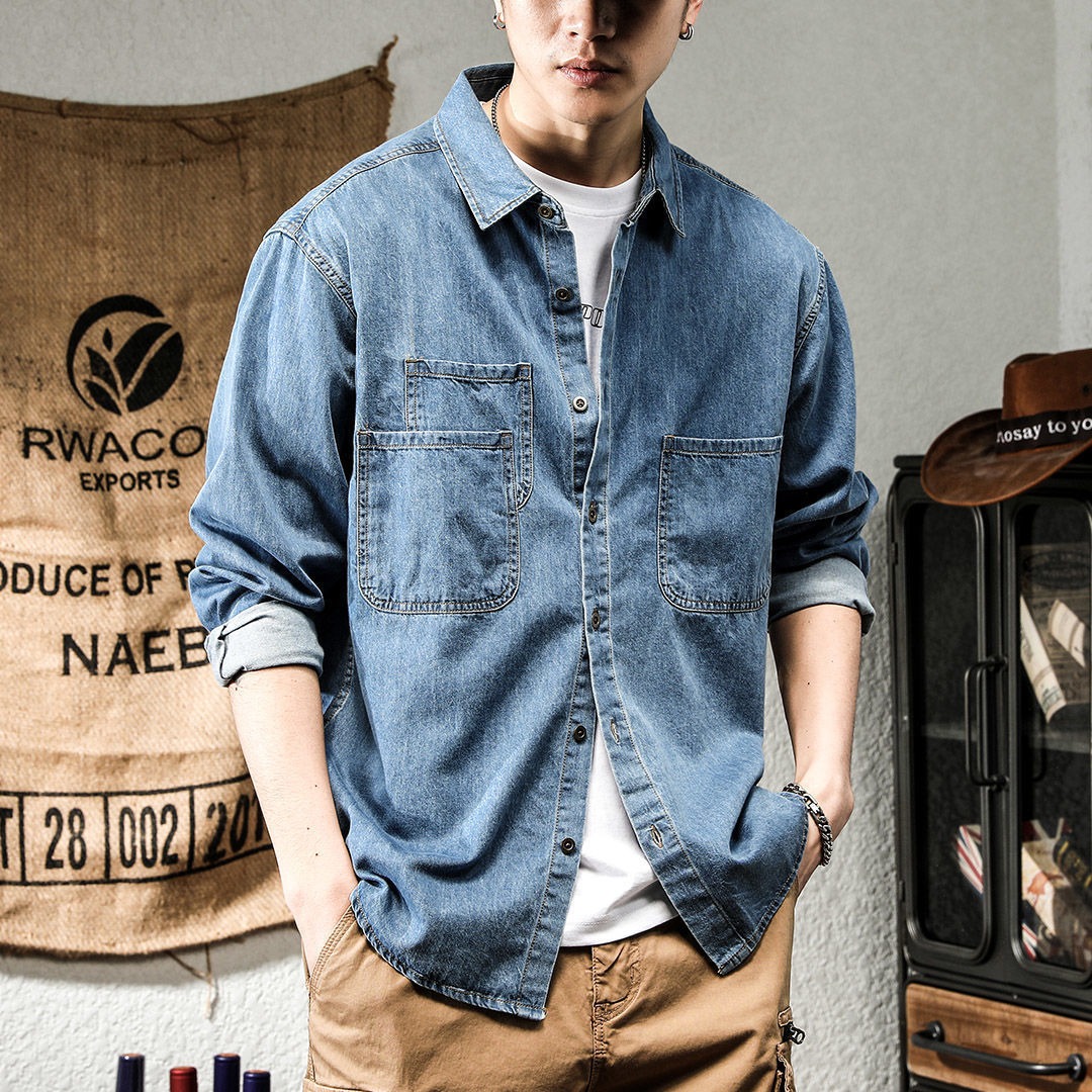 Winter Clothing Equipment - Bahar Ruffian Yakışıklı Denim İşlemeli Uzun