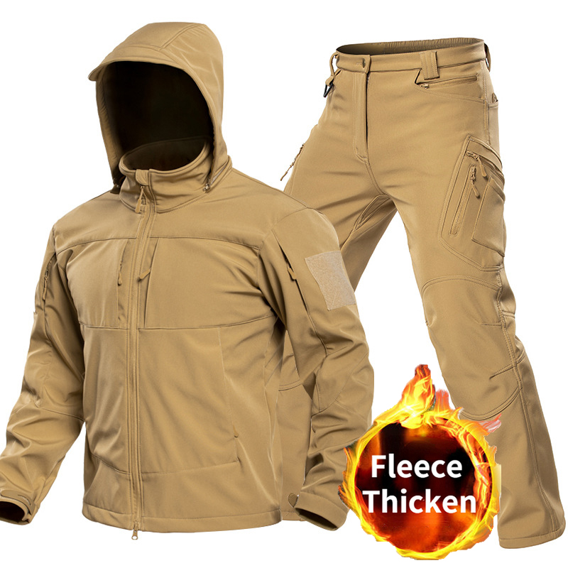 Winter Clothing Equipment - Erkekler için Açık Hava Taktiksel Softshell