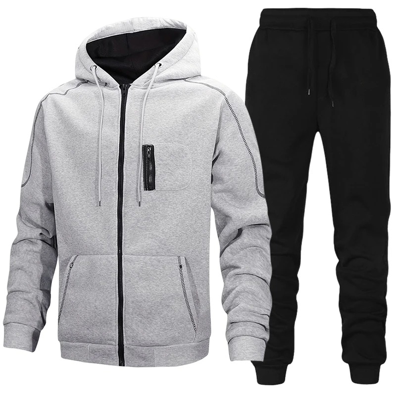 Winter Clothing Gear - Moda Erkek Eşofman Günlük Kapüşonlu Sweatshirt