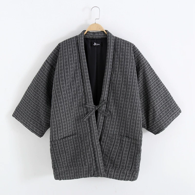 Traditional Winter Japanese Clothing - Yeni Hanten Erkek Ceketi Geleneksel Japon
