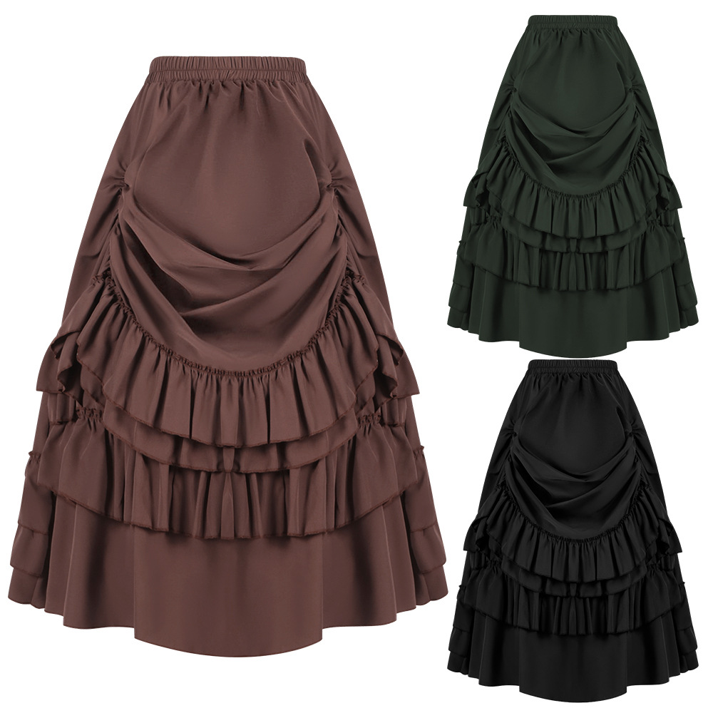 Winter Clothing Manufacturers - Viktorya Dönemi Gotik Etek Kadın Retro