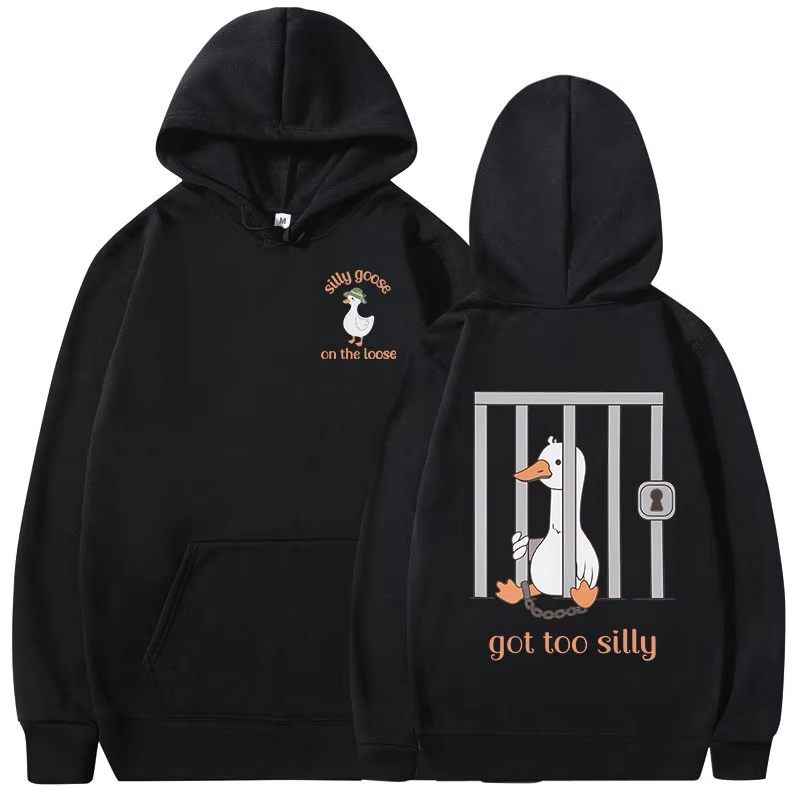 Winter Clothing Meme - Silly Goose Hoodie Komik Meme Sweatshirt