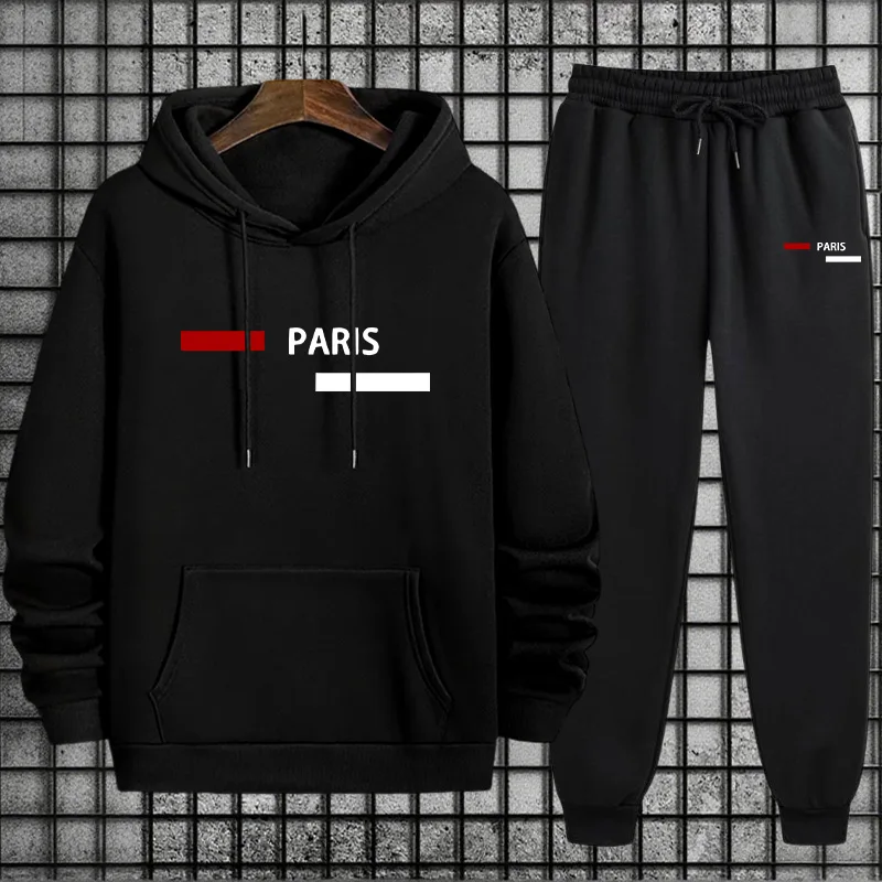 Winter Clothing Equipment - Erkek Eşofman Takımı Günlük Kapüşonlu Sweatshirtler
