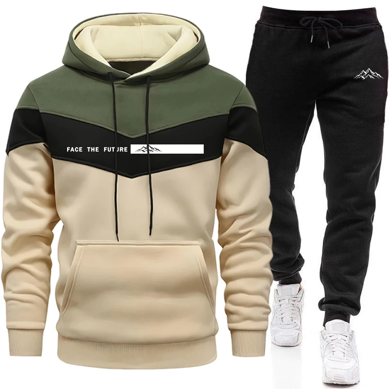 Winter Clothing Equipment - Eşofman Erkek Modası Günlük Kapüşonlu Sweatshirt