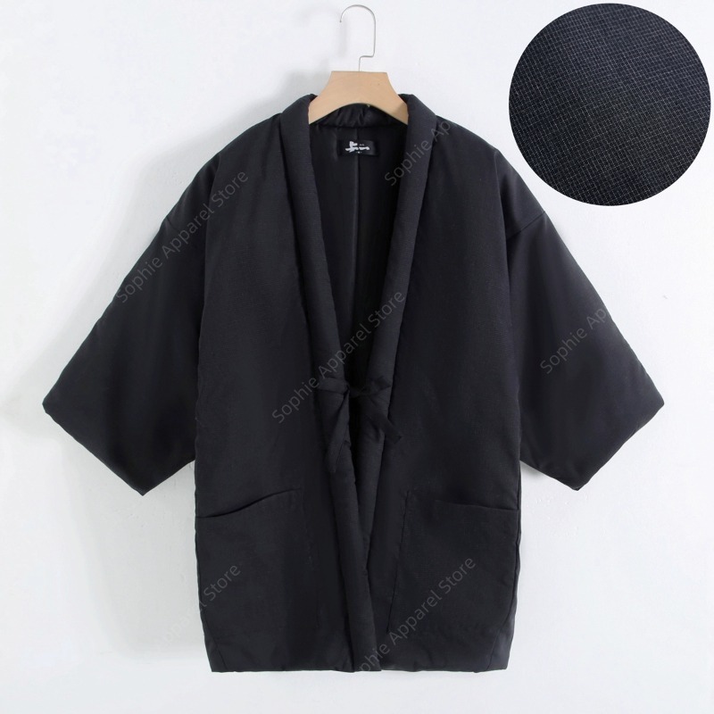 Traditional Winter Japanese Clothing - Kış Hanten Erkek Ceket Japon Tarzı