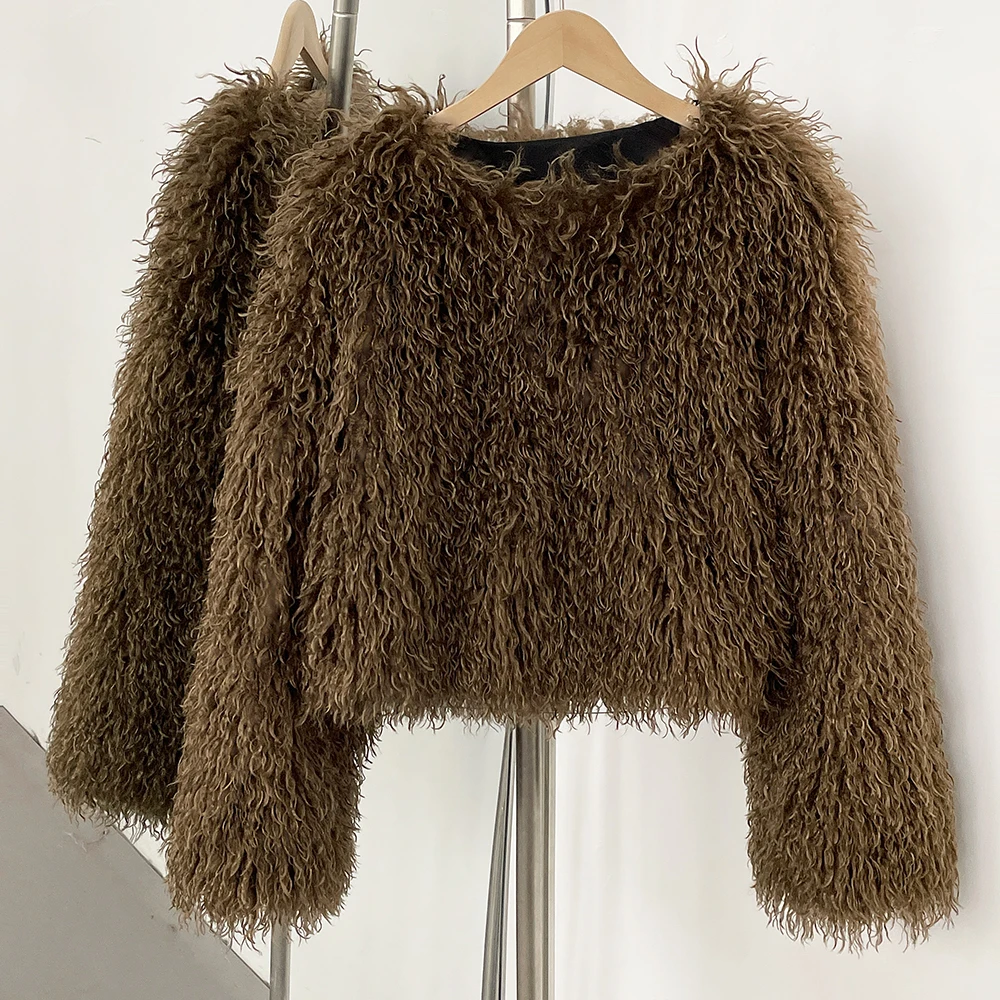 OFTBUY Suni Kürk Ceket Yeni St - Winter Clothing Manufacturers incelemesi ve fiyatı