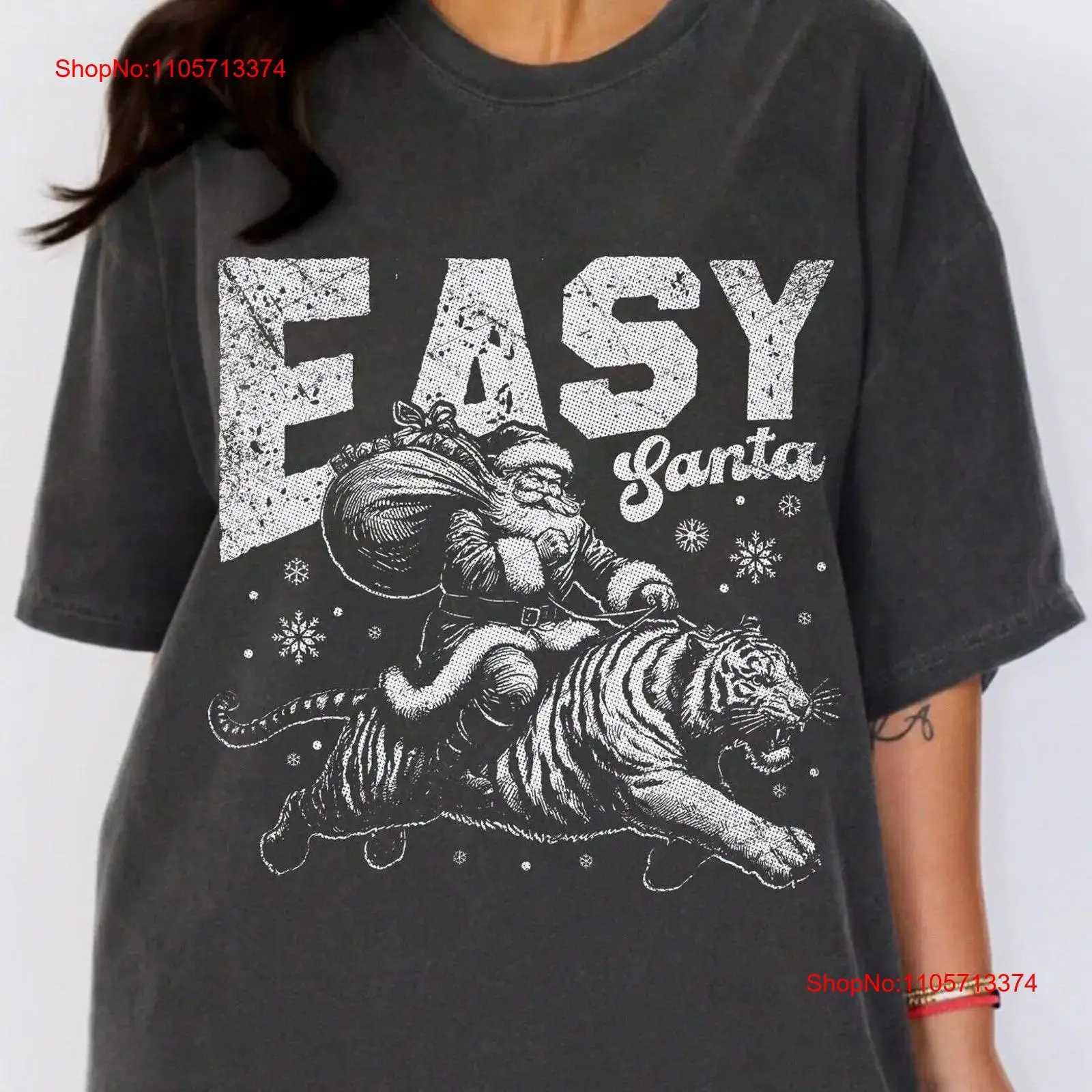 Easy Santa Tişörtü Kaplan Noel - Winter Clothing Meme incelemesi ve fiyatı